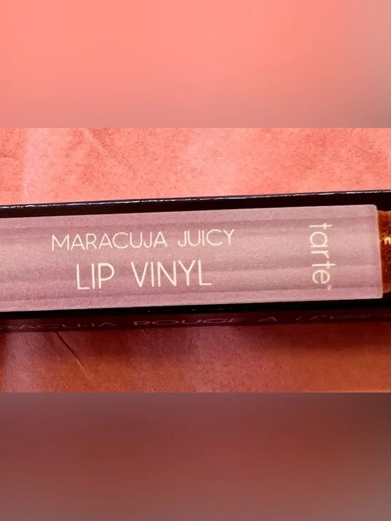 tarte Maracuja Juicy Lip Vinyl - shimmering cinnamon spice. .095 oz - Picture 9 of 11
